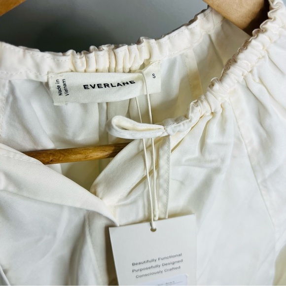 NWT EVERLANE The Gathered Shirt in Butterlite size small - Picture 5 of 8